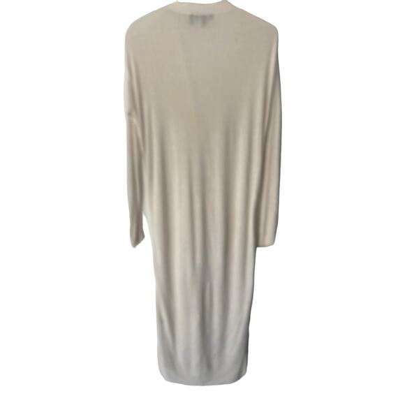 THEORY LINEN BLEND CREAM LIGHTWEIGHT CARDIGAN SIZE SMALL - Picture 4 of 8